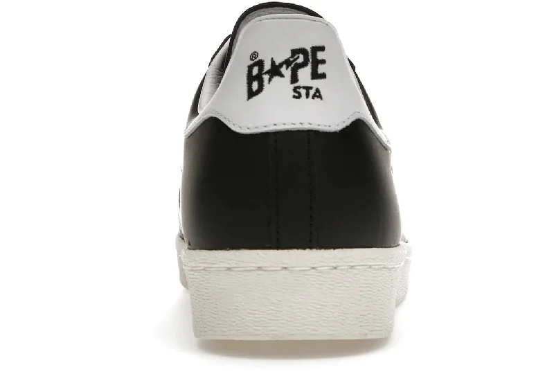 Adidas Superstar 80s Bape Black White Gold