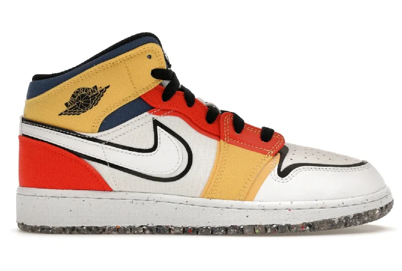 Air Jordan 1 Mid Multi-Color Canvas