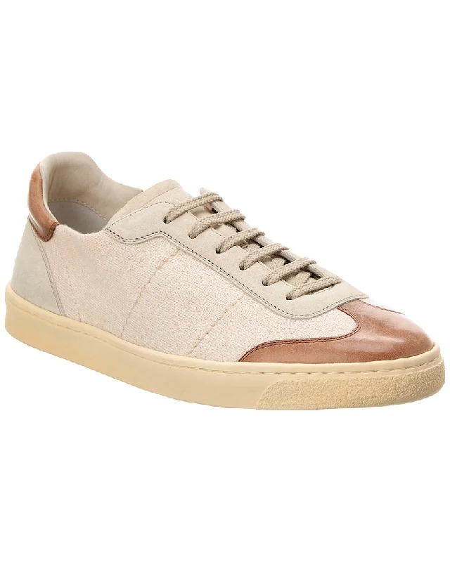 Brunello Cucinelli Canvas & Leather Sneaker