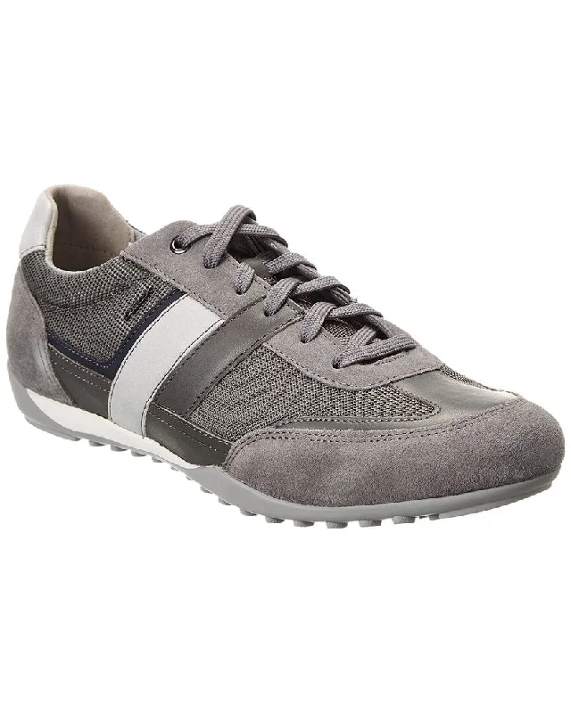 Geox Wells Suede & Mesh Sneaker