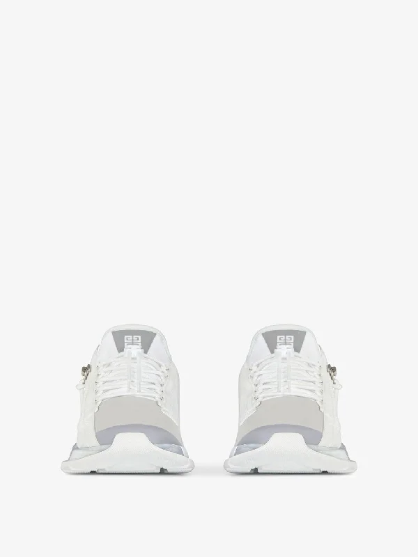 GIVENCHY Spectre Runner Leather Sneakers in Grey