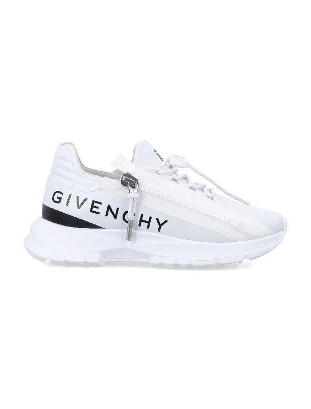 GIVENCHY Zip-Trim Luxe Leather Sneakers