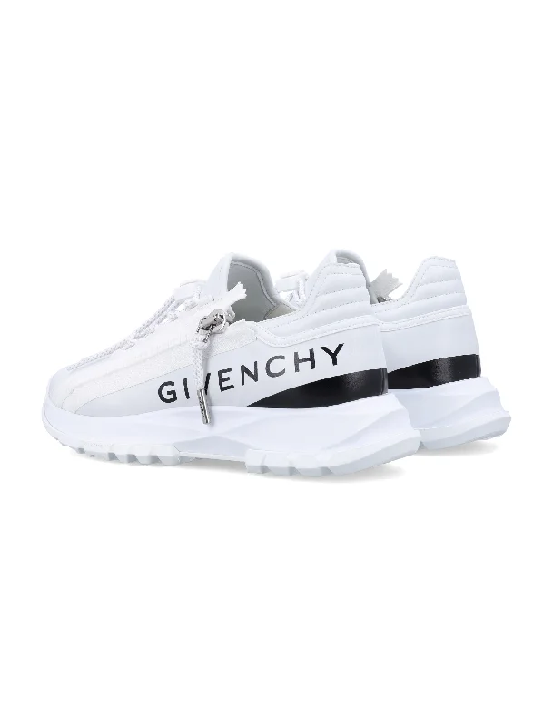 GIVENCHY Zip-Trim Luxe Leather Sneakers