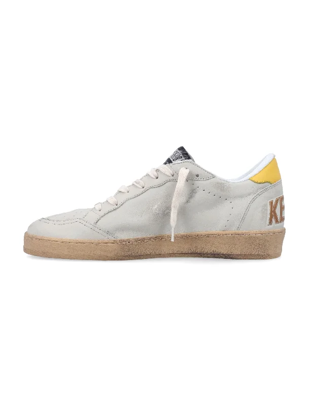 GOLDEN GOOSE Ballstar Distressed Leather Sneakers