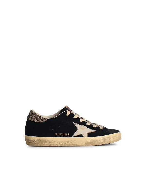 Golden Goose Blue Suede Sneakers