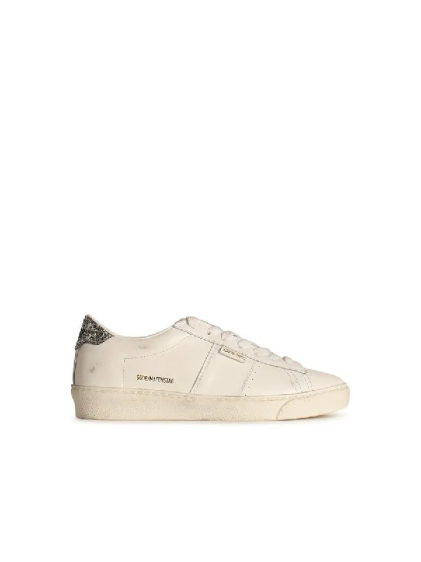 Golden Goose 'Matchstar' White Leather Sneakers