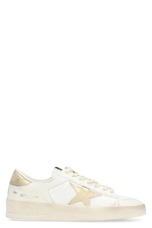 Golden Goose Stardan Leather And Fabric Low-Top Sneakers