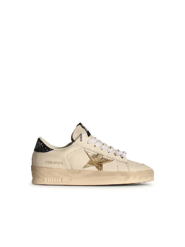 Golden Goose 'Stardan' White Leather Sneakers