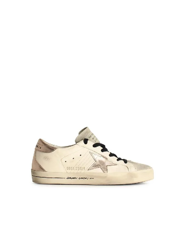 Golden Goose 'Stella' White Leather Sneakers