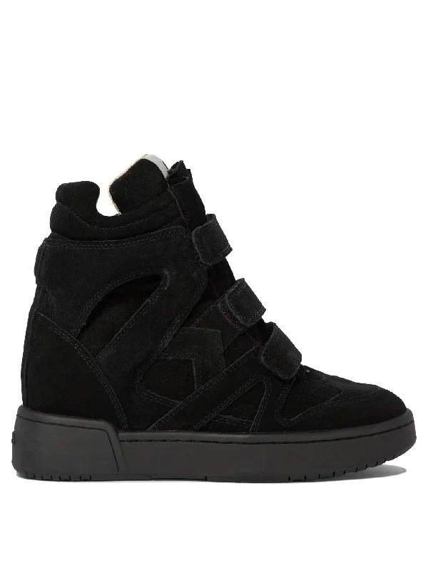 ISABEL MARANT Elegant Suede High-Top Sneakers