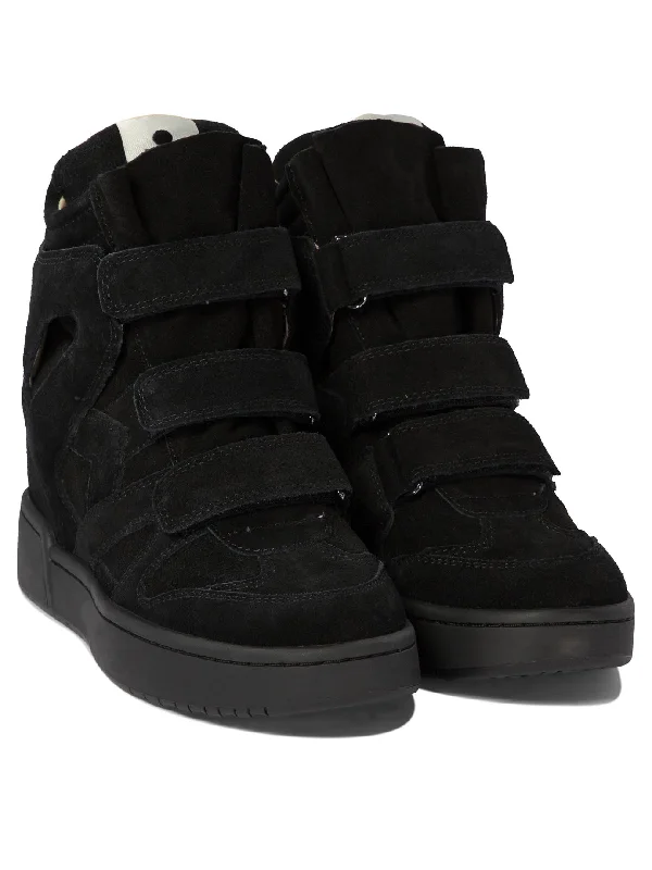 ISABEL MARANT Elegant Suede High-Top Sneakers