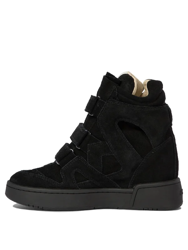 ISABEL MARANT Elegant Suede High-Top Sneakers