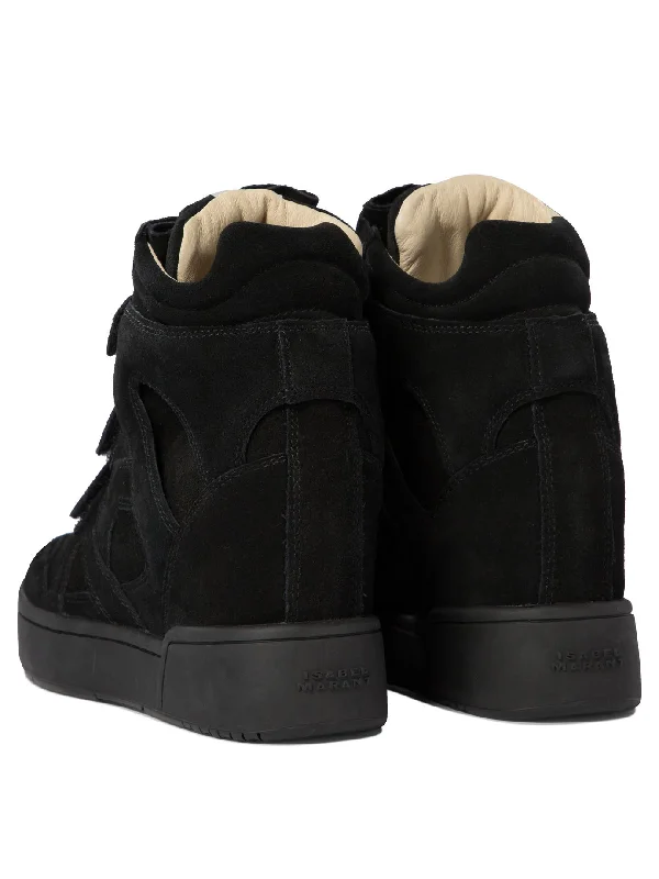 ISABEL MARANT Elegant Suede High-Top Sneakers