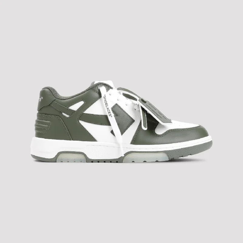 OFF-WHITE Out of Office Leather Sneakers