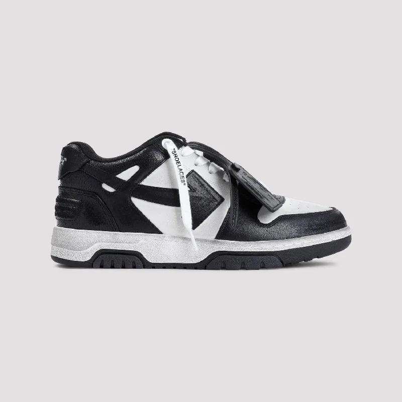 OFF-WHITE Out of Office White Leather Sneakers