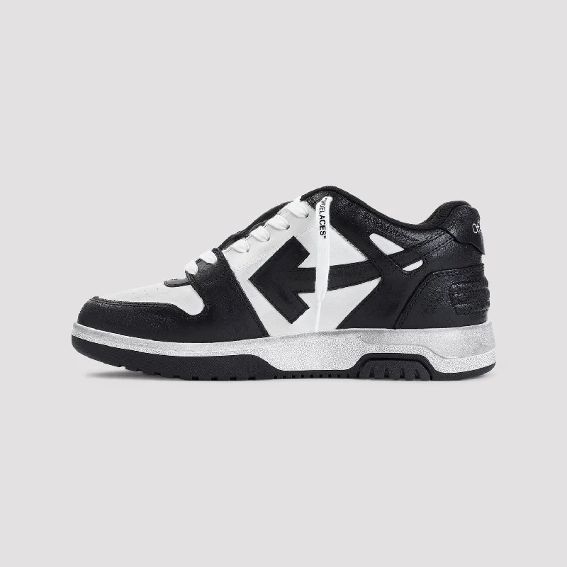 OFF-WHITE Out of Office White Leather Sneakers