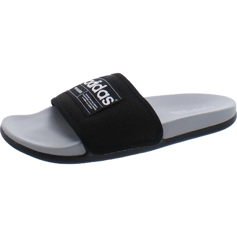 Adidas Mens Slip On Open Toe Slide Sandals