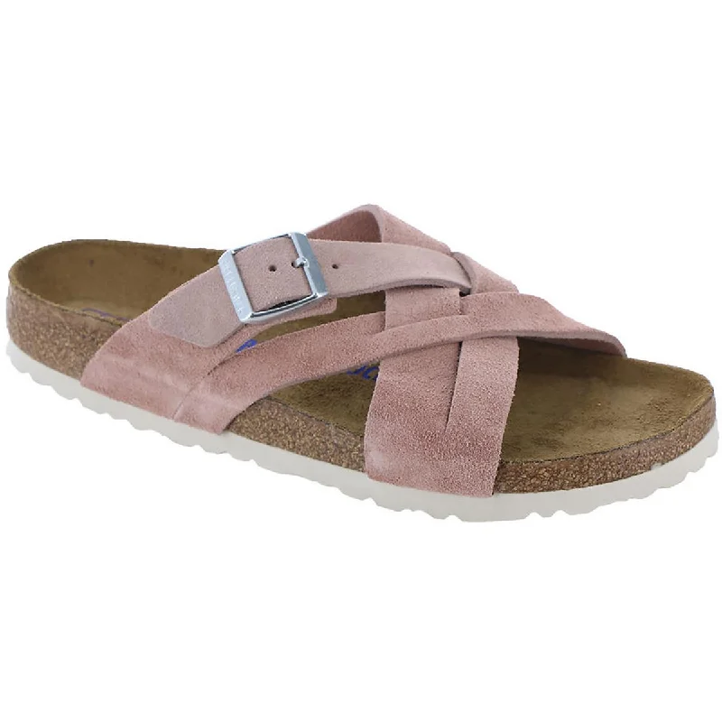 Birkenstock Mens Lugano Leather Cork Footbed Sandals