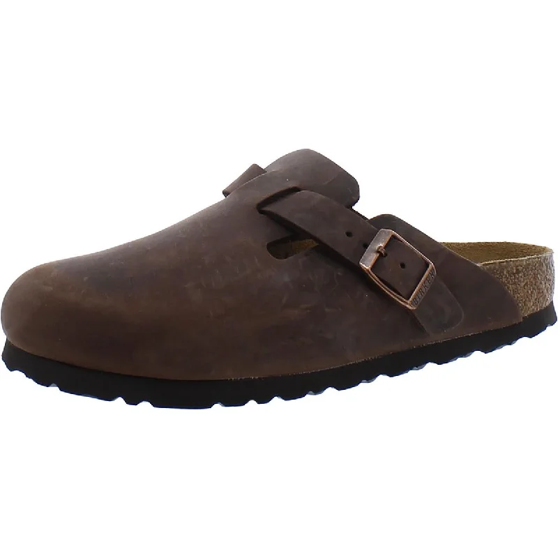 Birkenstock Mens Nubuck Slip On Footbed Sandals