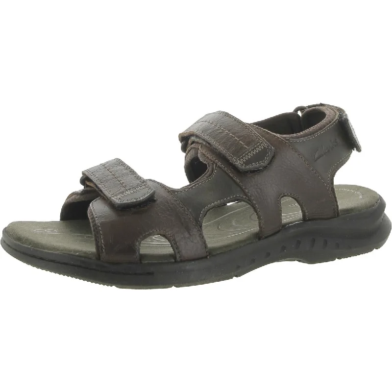 Clarks Mens Walkford Walk Leather Lifestyle Slingback Sandals