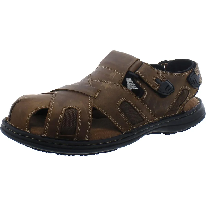 French Shriner Mens Flat Strappy Fisherman Sandals