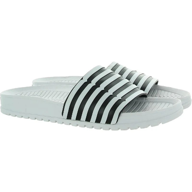 Hunter for Target Mens Striped Cushioned Footbed Slide Sandals