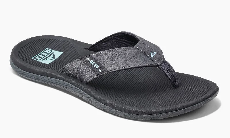 Reef Mens Santa Ana Gunmetal Ocean