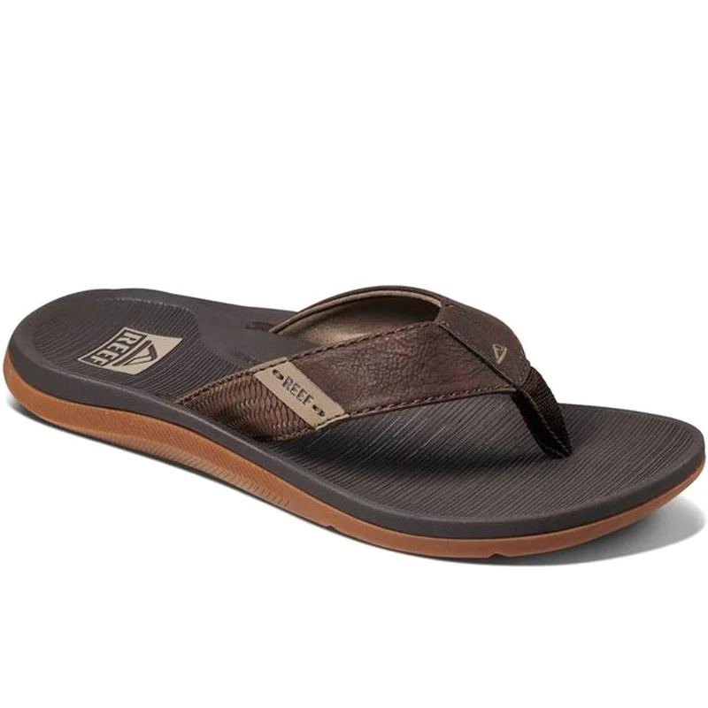 Reef Mens Santa ANA Leather Flip Flops