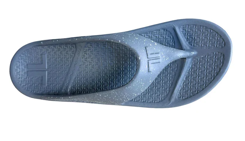 Telic Energy Flip Flop Dolphin Grey White Splash