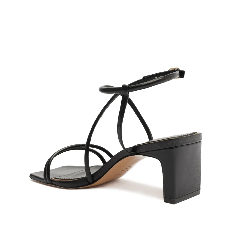 Aimee Block Leather Sandal