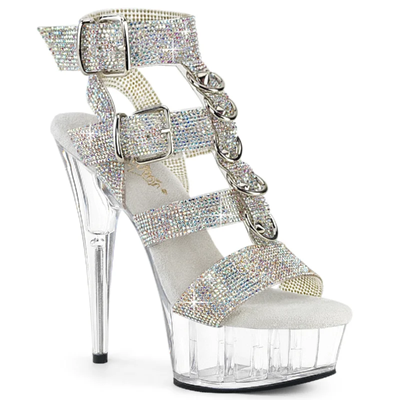 Prince's Promise Rhinestone T-Strap Platform Sandals Delight-656RS