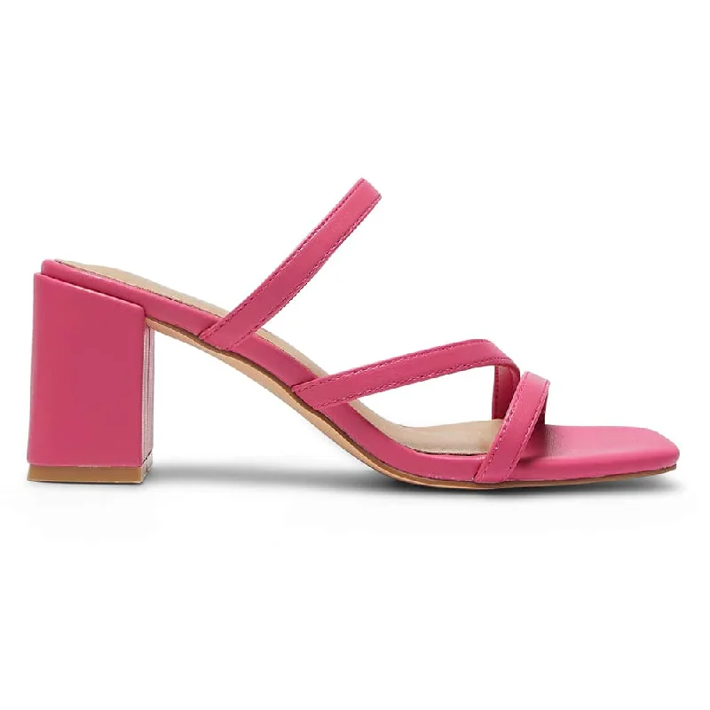 Geisha Heel in Pink Smooth