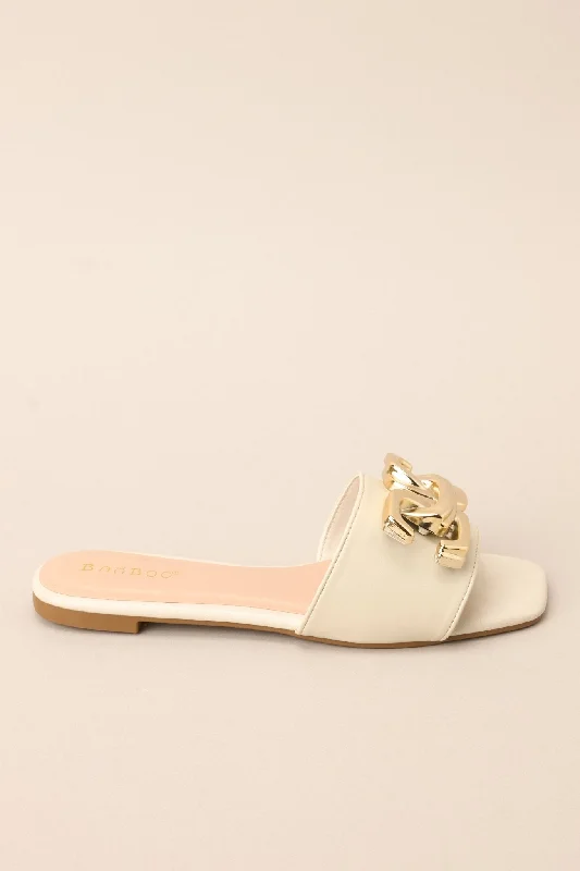 Another One Down Ivory Sandals