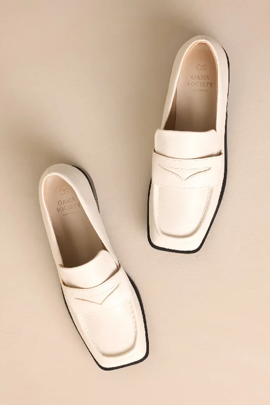 Good Memory White Loafers