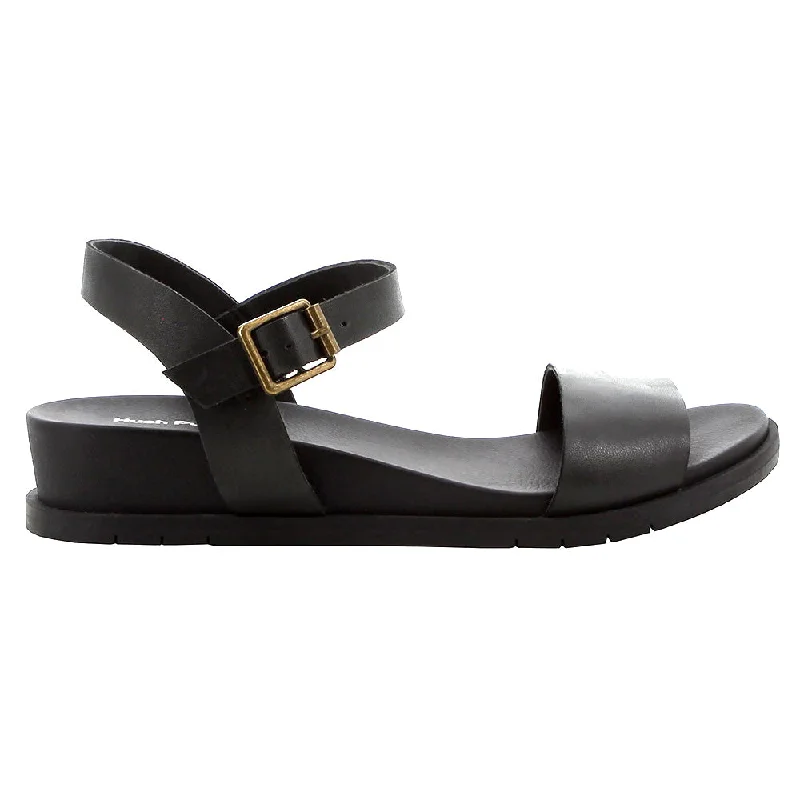 Hush Puppies Graice Leather Strap Sandals - Black