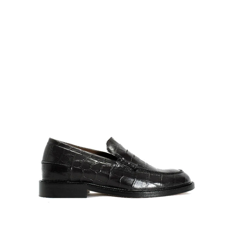 Jeanett Calf croco Black