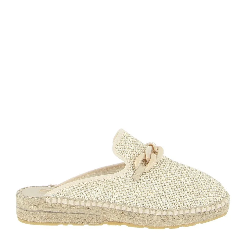 Juncal Aguirre 2522 Beige Espadrille Mule