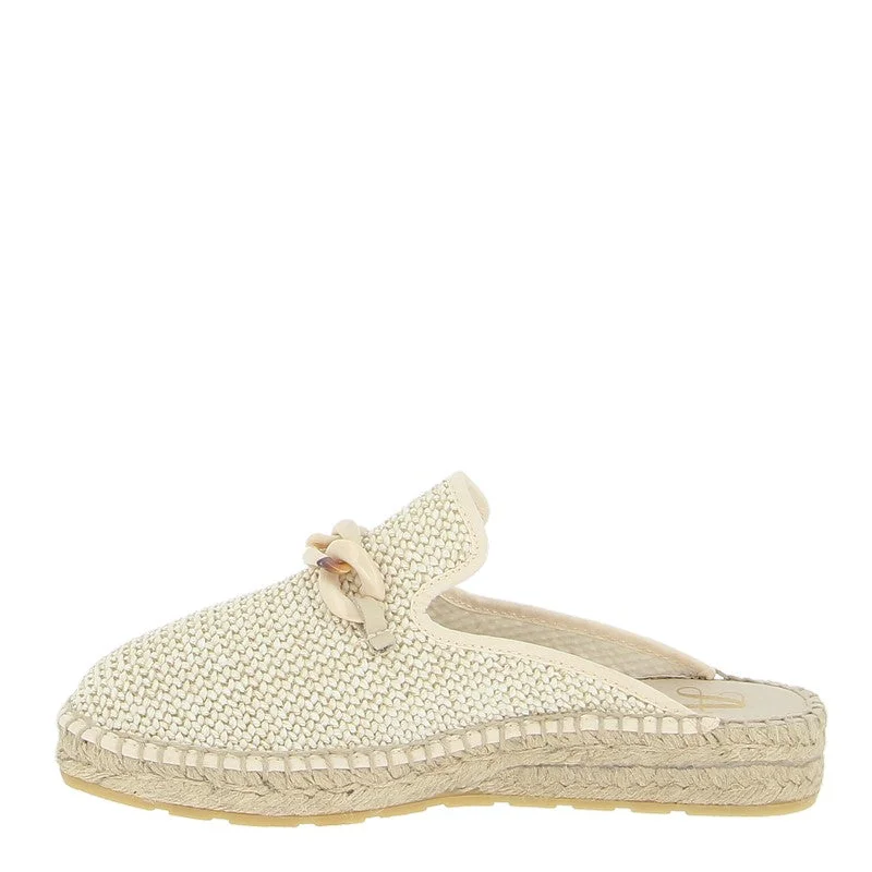 Juncal Aguirre 2522 Beige Espadrille Mule