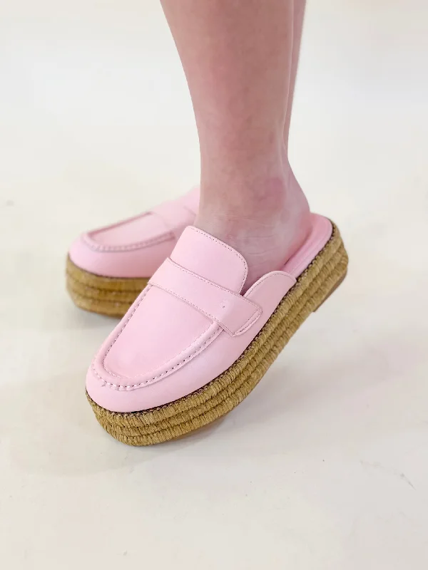 Matisse | Wren Platform Mule Loafer in Pink