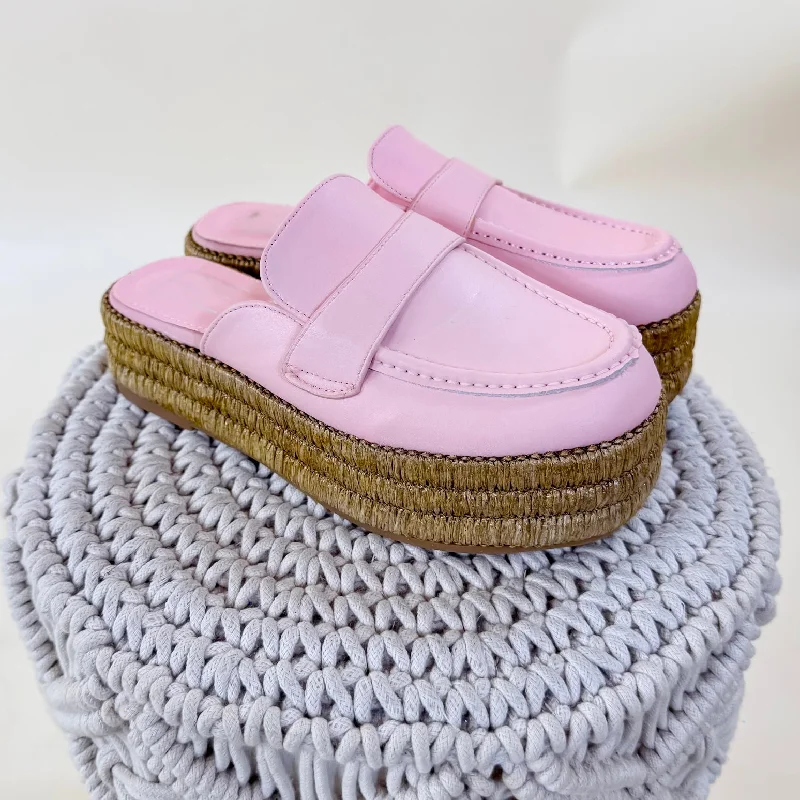 Matisse | Wren Platform Mule Loafer in Pink