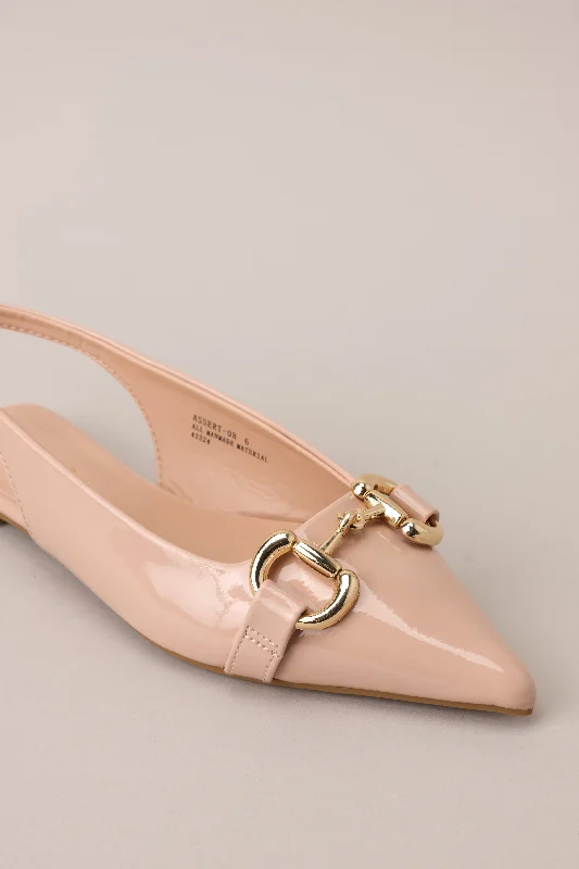 Remember Good Times Beige SlingBack Flats