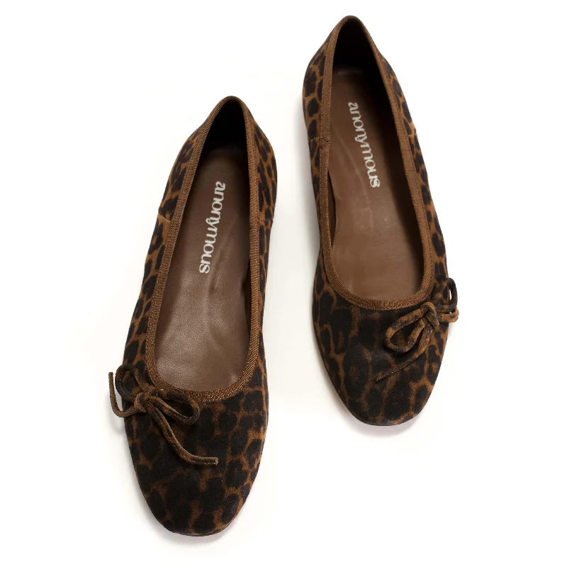 Rhina Calf suede print Leopard