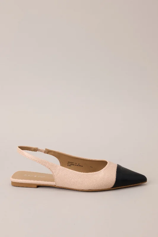 Sculpting Memories Beige SlingBack Flats