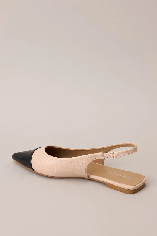 Sculpting Memories Beige SlingBack Flats