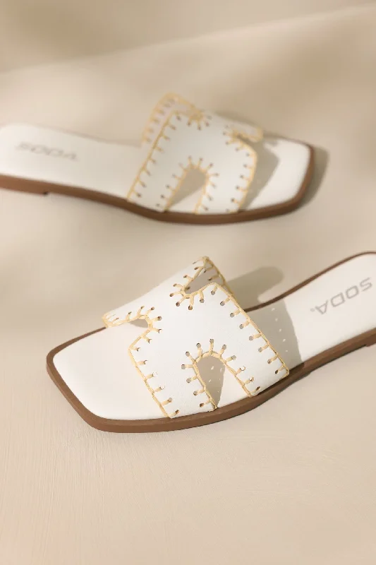 Surfside Strolls White Sandals