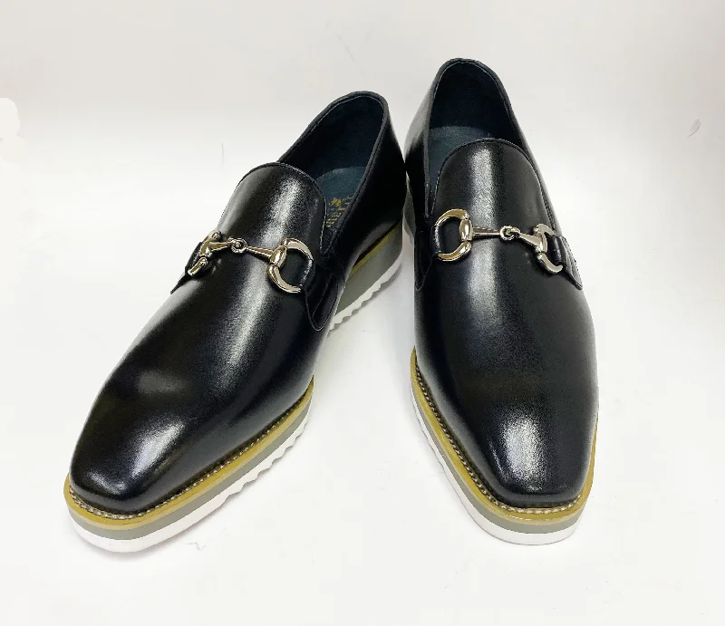 Calfskin Slip-On Horsebit Loafer Black