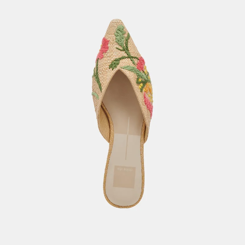 ELM FLATS FLORAL MULTI RAFFIA