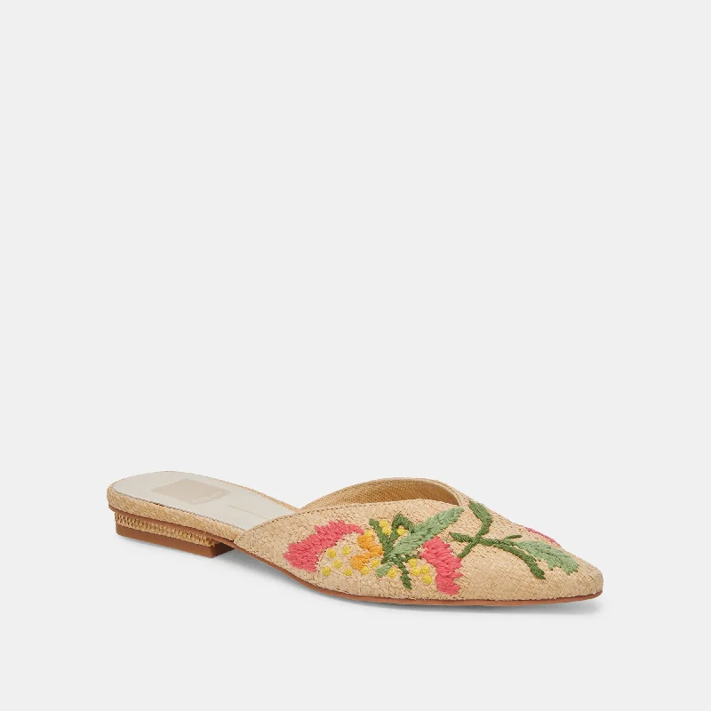 ELM FLATS FLORAL MULTI RAFFIA