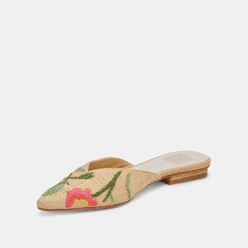 ELM FLATS FLORAL MULTI RAFFIA