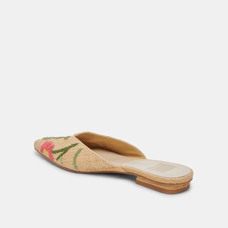 ELM FLATS FLORAL MULTI RAFFIA